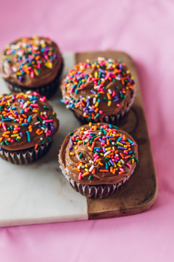 Super Simple Death by Chocolate Vegan Cupcakes