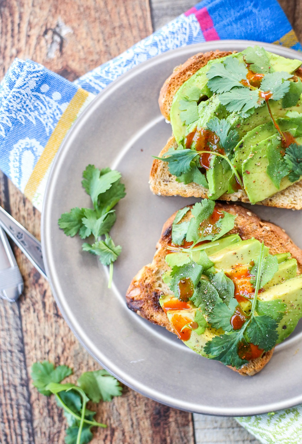 Spicy Cilantro Avocado Toast