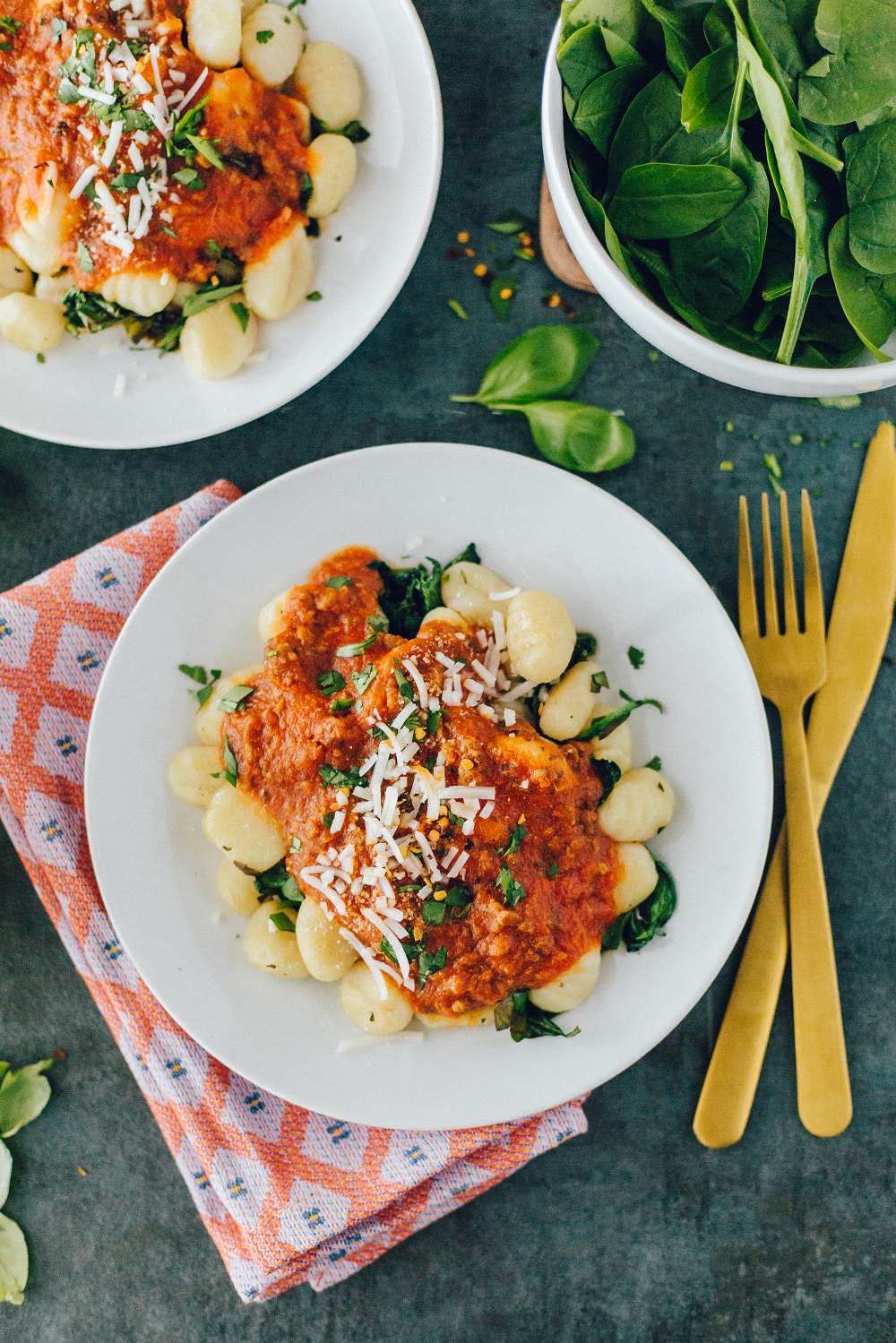 Potato Gnocchi with Vegan Chorizo Sauce (Perfect for Entertaining)